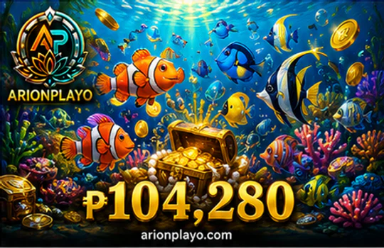 ARIONPLAY fishing practice during a crowded arcade waterfield