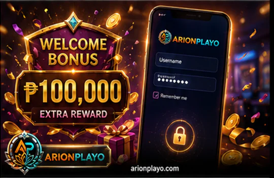 ARIONPLAY first-deposit reward and VIP account value screen